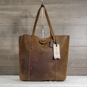 Jack & Chris Brown Leather Tote Bag